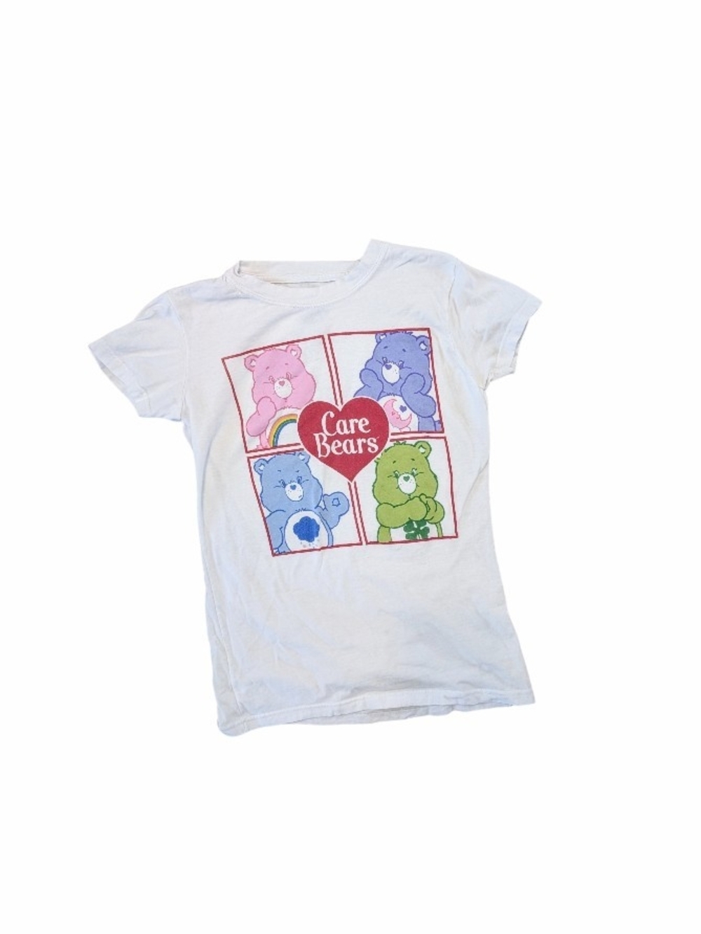 Care Bears Graphic Tee White Slim Fit, Juniors Small